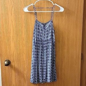 Express Purple & Blue Flowy Dress Size Medium
